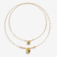 Vorschau: Scaramouche Green - Halskette - 24K vergoldet