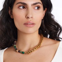 Vorschau: Luna - Halskette - 24k vergoldet