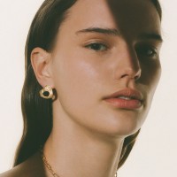 Vorschau: Lava Earrings - Ohrstecker - 24k vergoldet