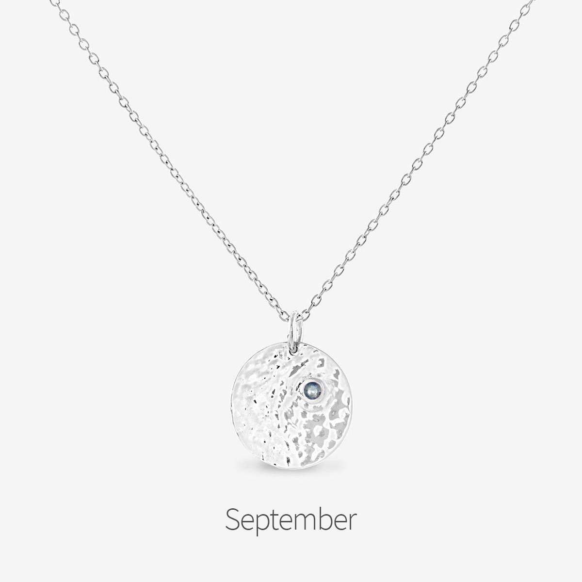Birthstone September - Halsketten - Silber