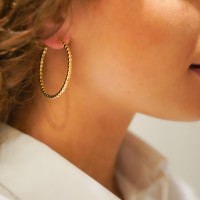 Vorschau: Classic Earrings New L - Ohrringe - 18k vergoldet