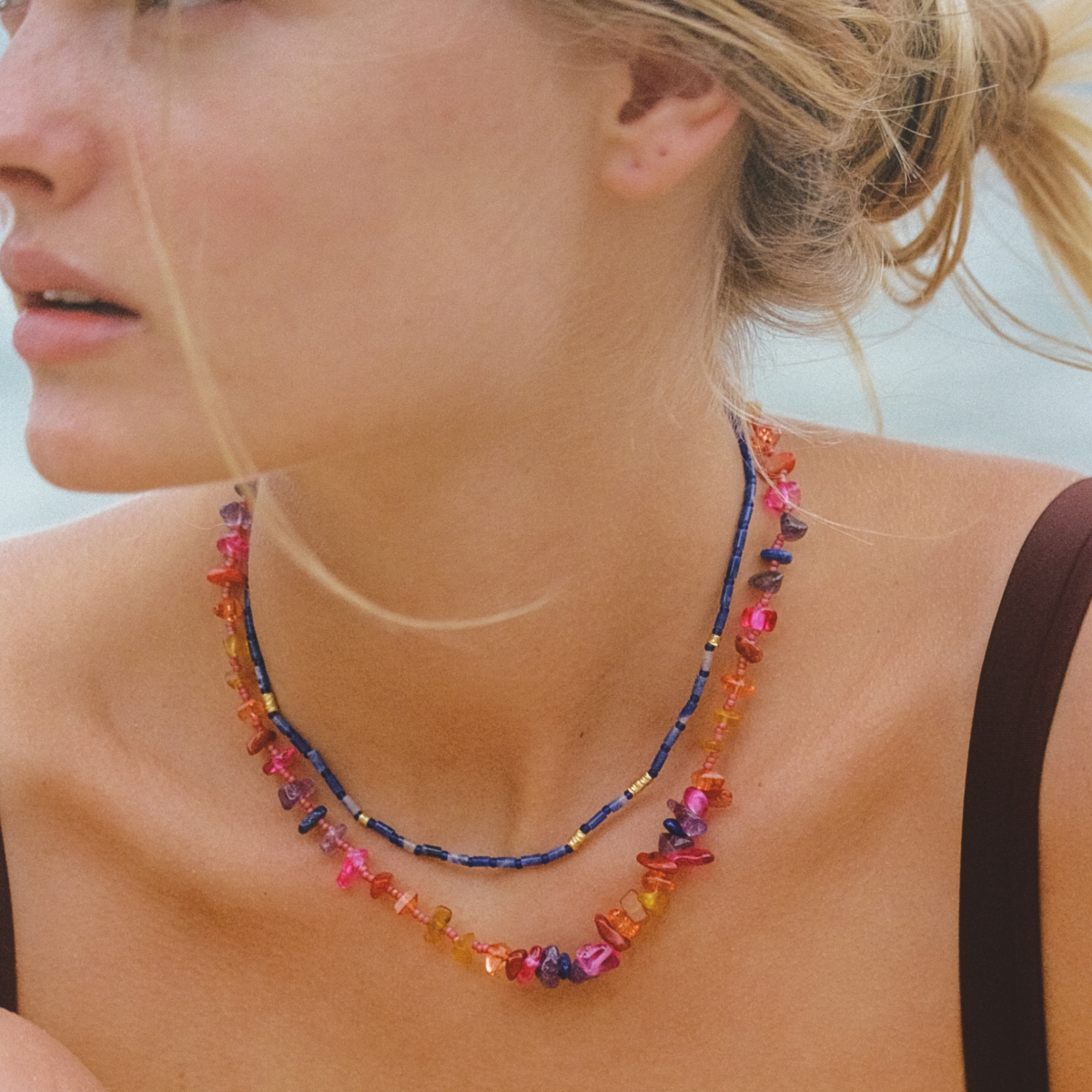 Reef Violet – Halsketten – 18k vergoldet