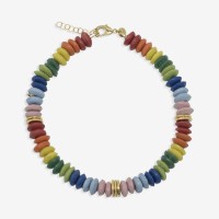 Vorschau: Confetti rainbow - Halskette - 24k vergoldet