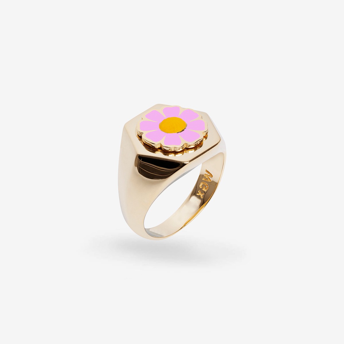 Daisy Pink - Ring - 18k vergoldet