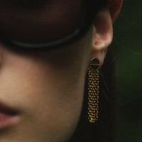 Vorschau: Signet Earrings - Ohrstecker - 18k vergoldet