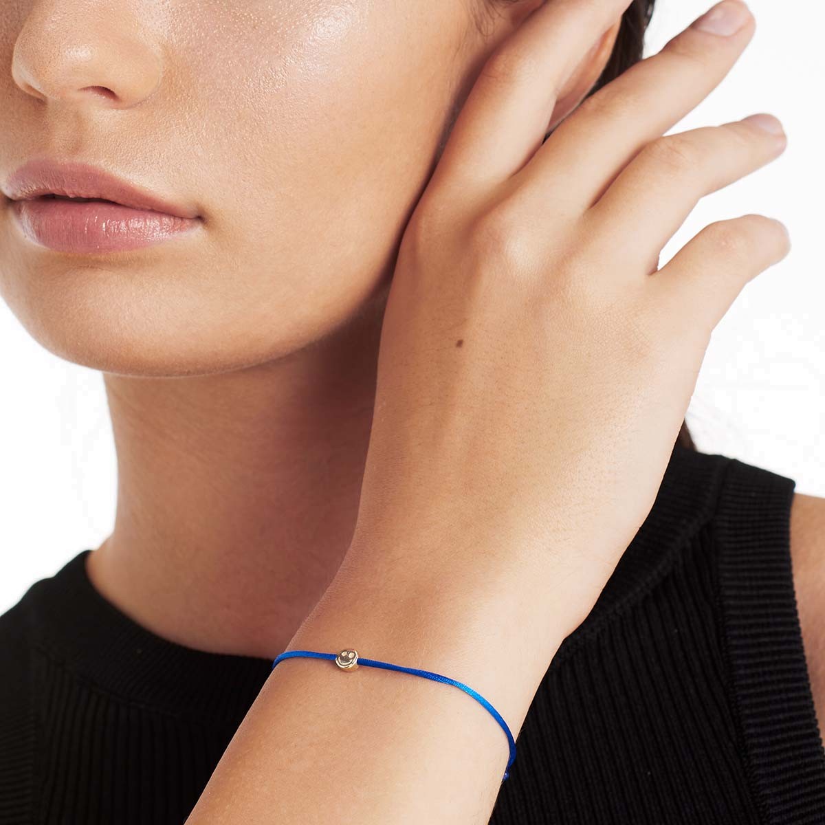 The Golden One royal blue - Armband - 14k Gold