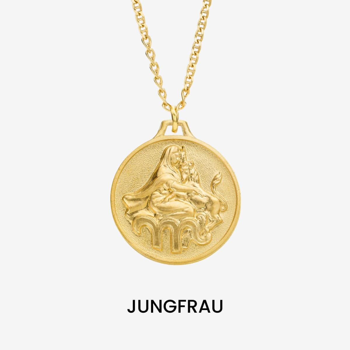 Zodiac Virgo Medallion Gold - Halsketten - 18k vergoldet