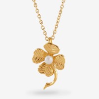 Vorschau: Klover Pearl - Necklace - 24k vergoldet