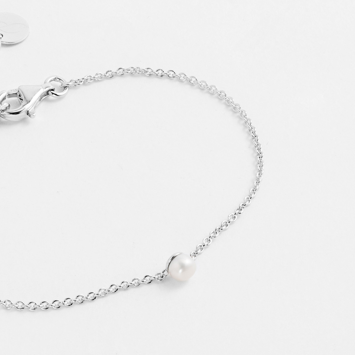Mirella - Perlenarmband - Silber
