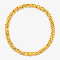 Vorschau: Cuban Pave Tiger - Halsketten - 18k vergoldet